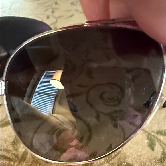 Prada Black and Silver Polarized Aviator Sunglasses - Picture 8 of 8